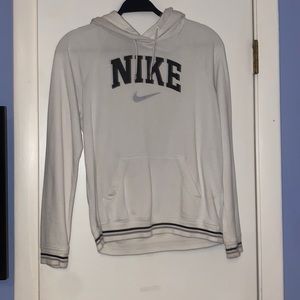 Cream/white Nike Hoodie